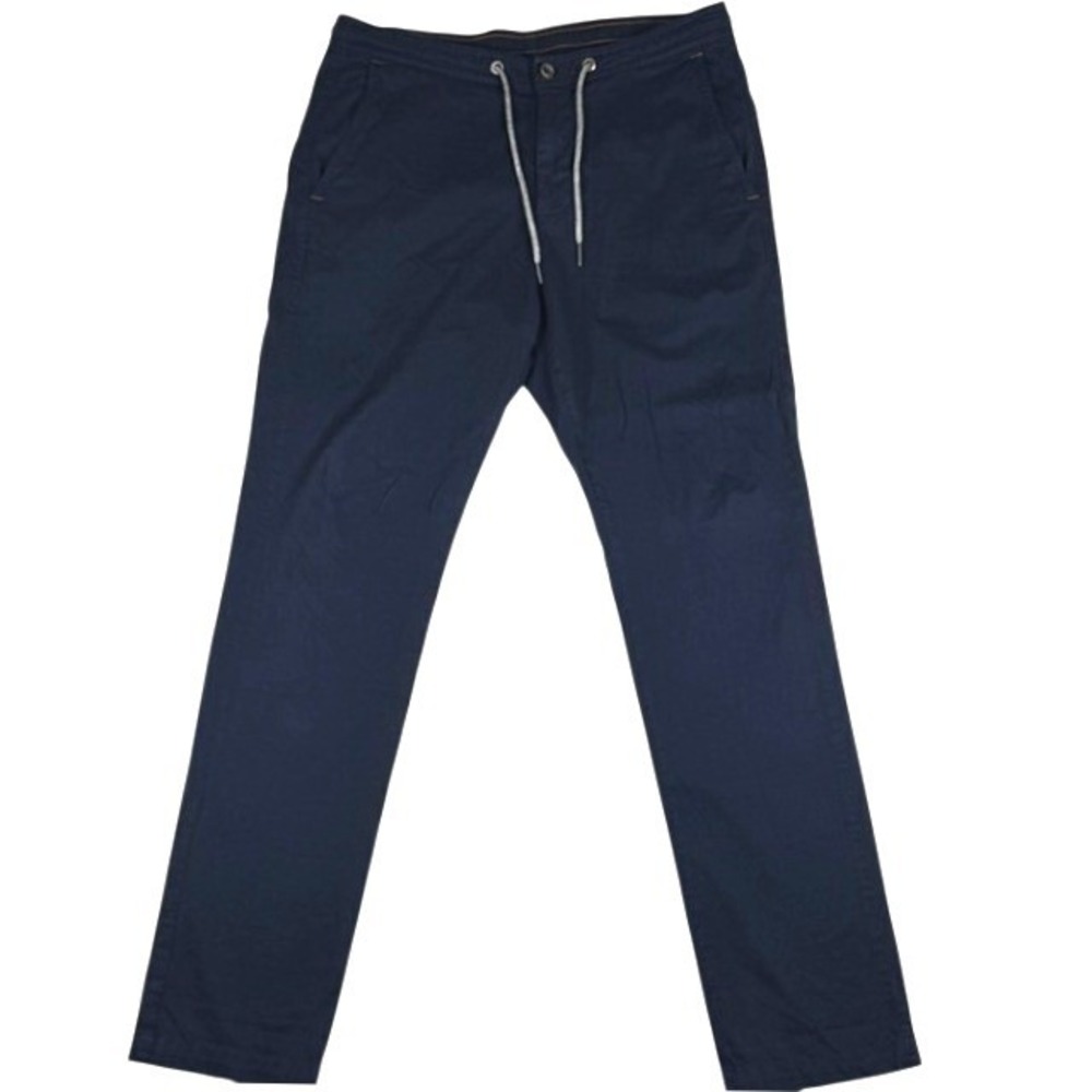 Tommy Bahama Mens Boracay Drawstring Pants Navy Blue Pima Cotton Blend Size M